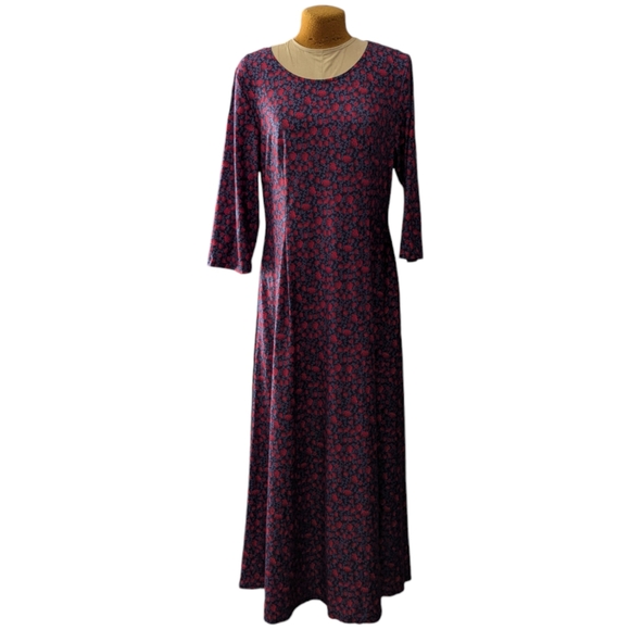 Women's Plus Size NWT Floral Dress size 1X Maxi Length - Picture 2 of 9